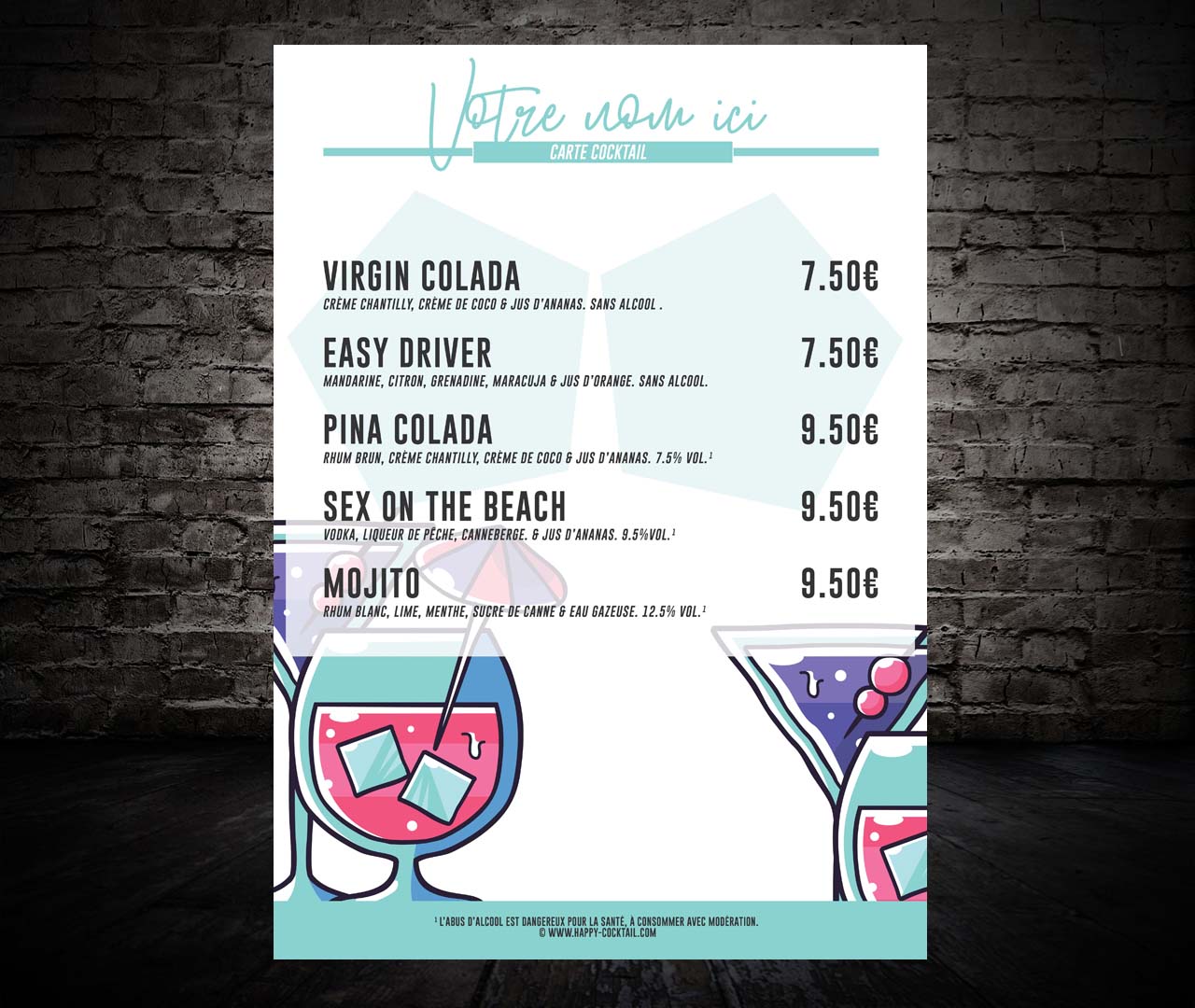 premix cocktail bouteille happy cocktail